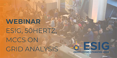 ESIG / 50Hertz / MCCS Webinar on Grid Analysis